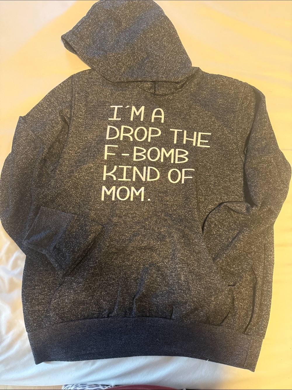 Hoodie with Graphic Text